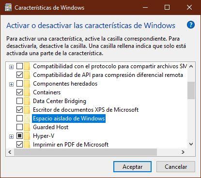 Windows Sandbox Windows 10 April 2019 Update