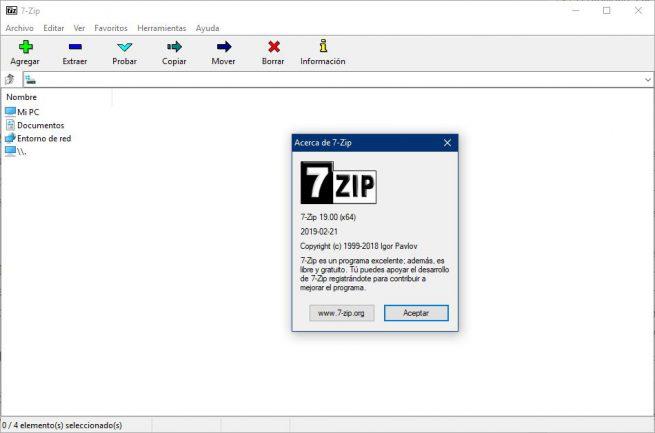 7-Zip File Manager 19