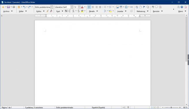 Agrupada compacta LibreOffice 6.2