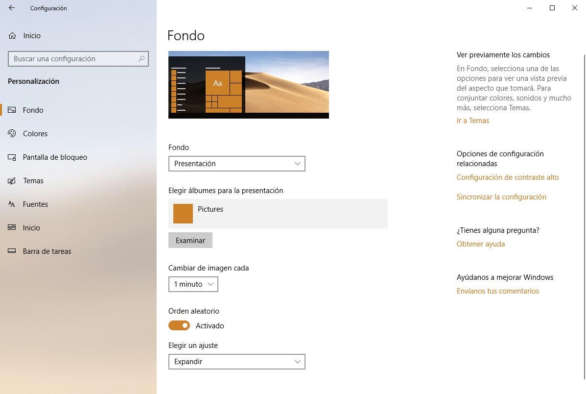 Cambiar el fondo de pantalla de Windows 10 - 4