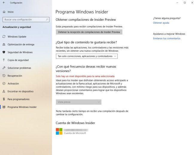 Windows 10 - Insider resumen