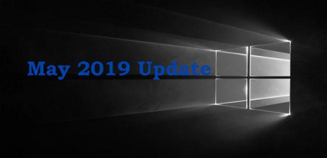 Windows 10 may 2019 Update