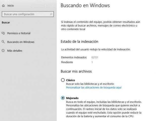 Buscar Windows 10