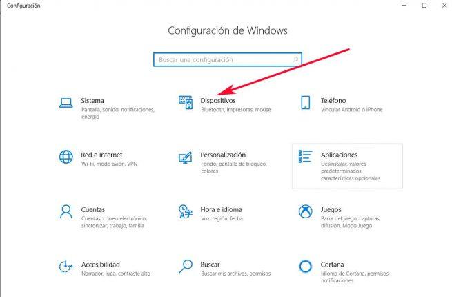 Ratón Windows 10