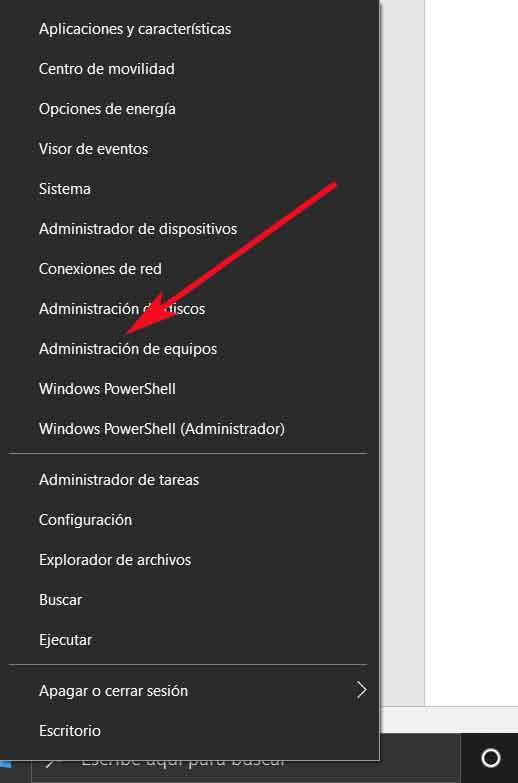 Servicios Windows 10