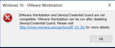 VMware Workstation DeviceGuard